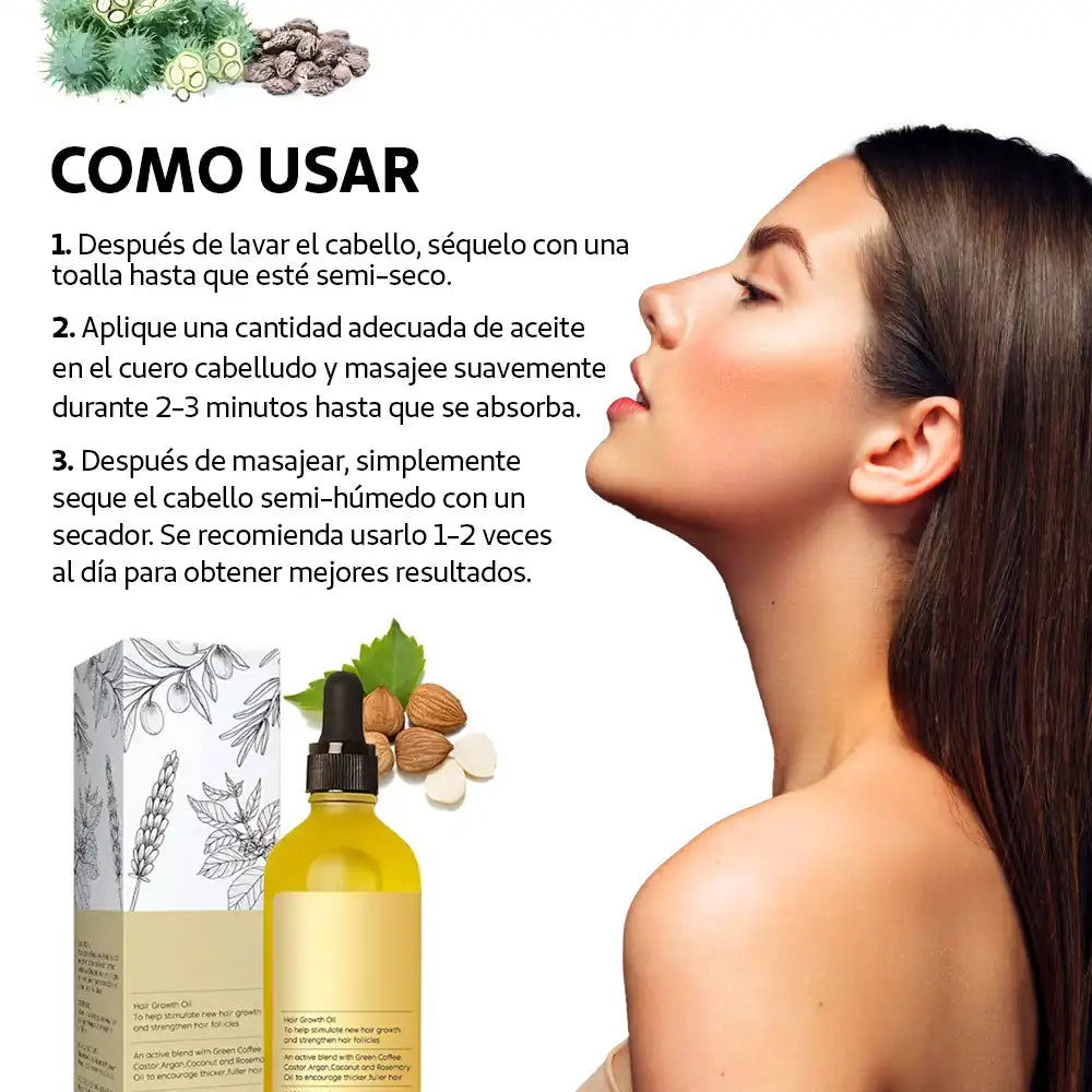 Belivida™ Aceite Natural Crecimiento Capilar